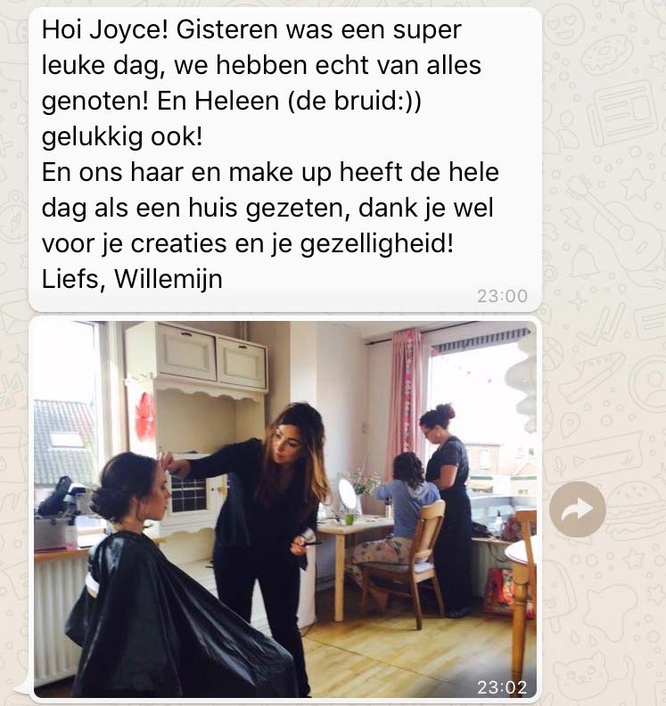 Hair & Make-up Artist Joyce van Dam Weekverslag 20