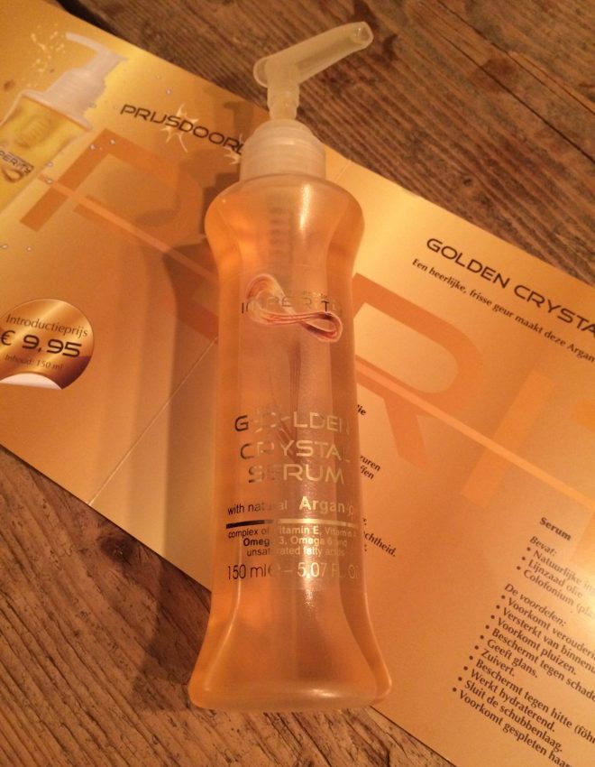 Product review: Arganolie haar. Golden Crystal Serum Arganolie van Imperity Professional